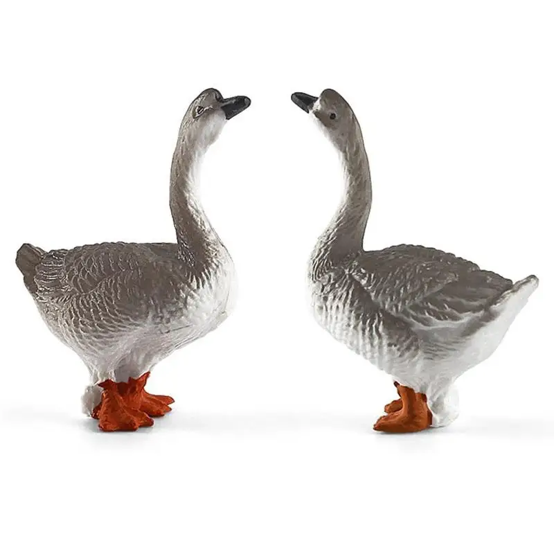 Мини-фигурки животных на ферме ПВХ игрушки для птицы свиньи утки курицы гуся