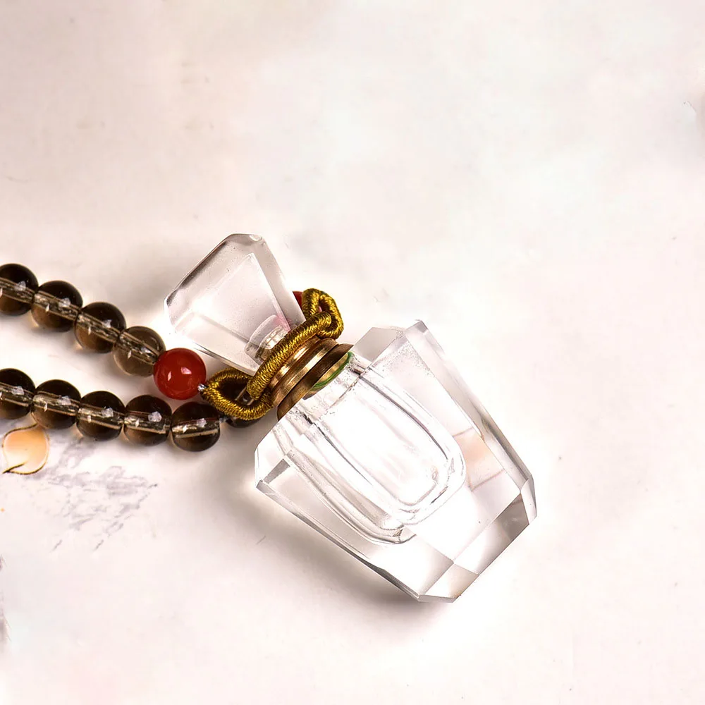 Оптовая продажа белые подвески из натурального кристалла в виде бутылки желаний