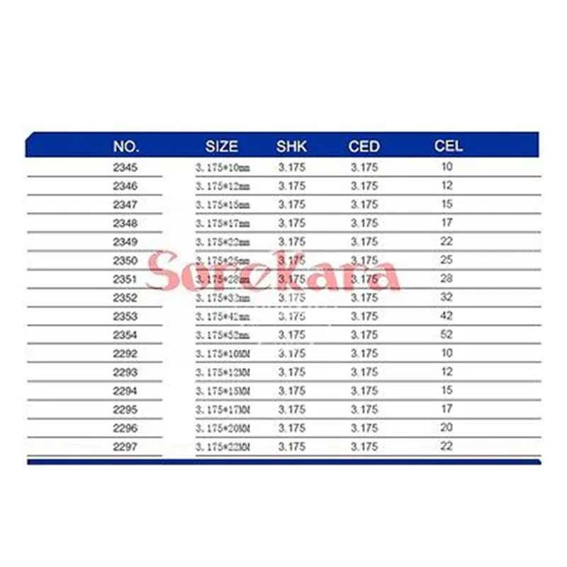 3 175*12 мм фреза с одной канавкой Фрезы ЧПУ спиральная Концевая карбидная для