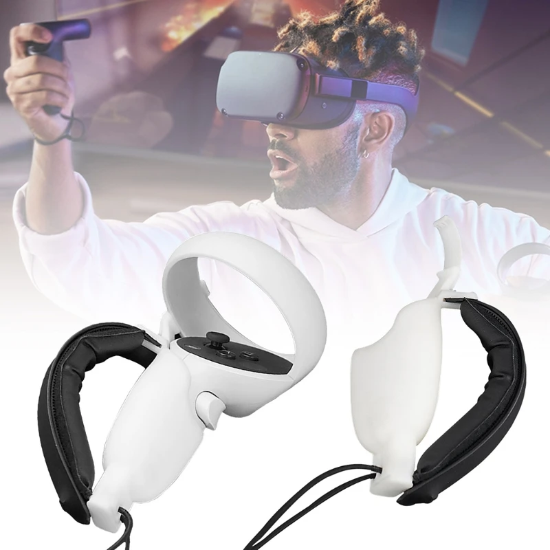 

Controller Grip Cover VR Anti-Throw Handle Protective Sleeve for oculus Quest 2