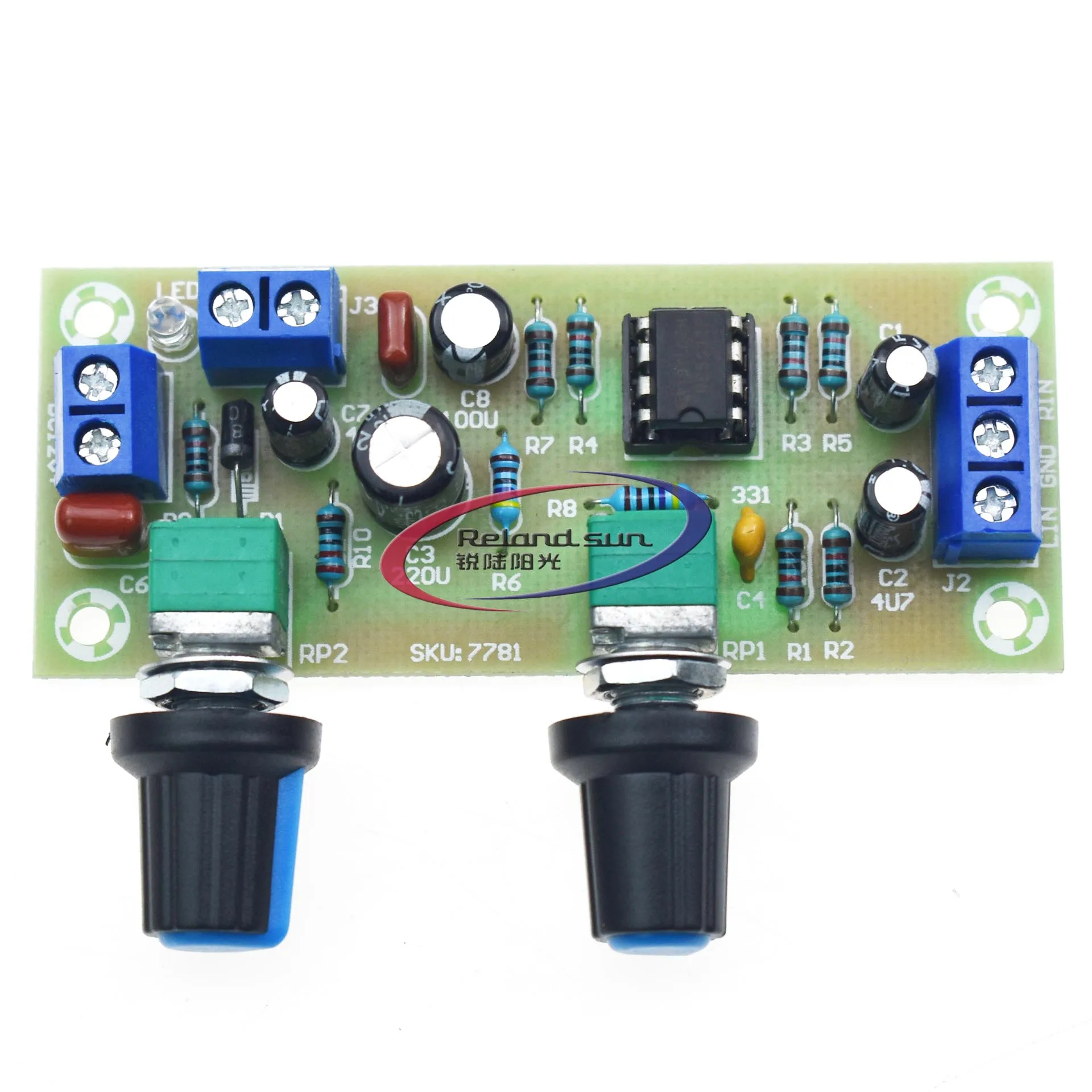 High-precision Single supply low pass filter board subwoofer preamp 2.1 channel DC 10-24v 22hz-300hz |