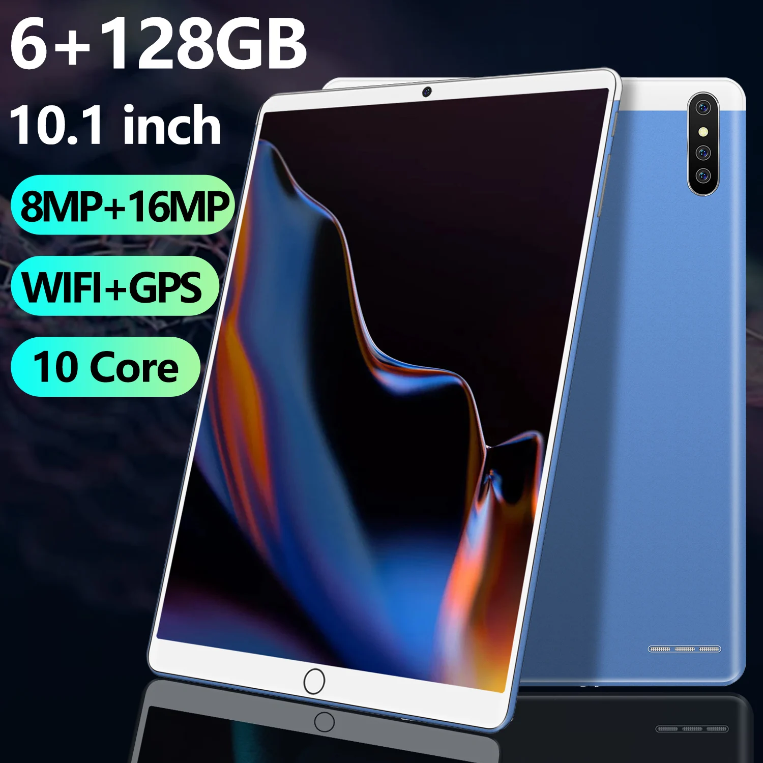 

New Tablet Pc 10.1 Inch Android 8.1 Tablets 10Core 6GB+128GB 8+16MP Google Play 3g 4g LTE Phone Call GPS WiFi Bluetooth HD Video