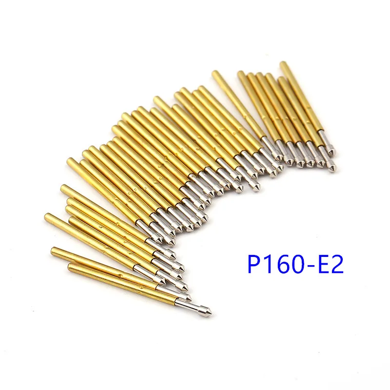Hot Sales 100PCS/Pack of P160 Series Brass Spring Test Probe with Nickel Plated Needle Diameter Electronic | Инструменты