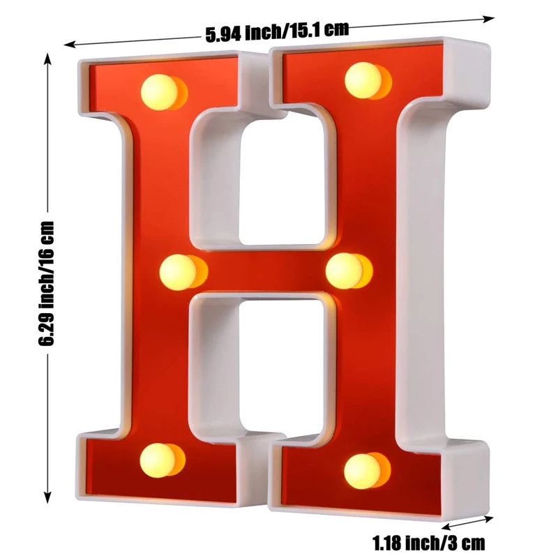 

LED Marquee Letter Lights 26 Alphabet Night Lights Lamp for Birthday Party Home Bar Decor Promotion