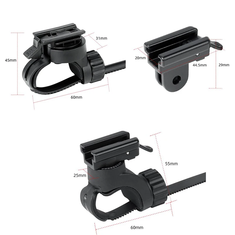 

1Pc Quick Release Bicycle Headlight Holder Front LED Lamp Buckle Adaptor Bracket Cycling Accessories