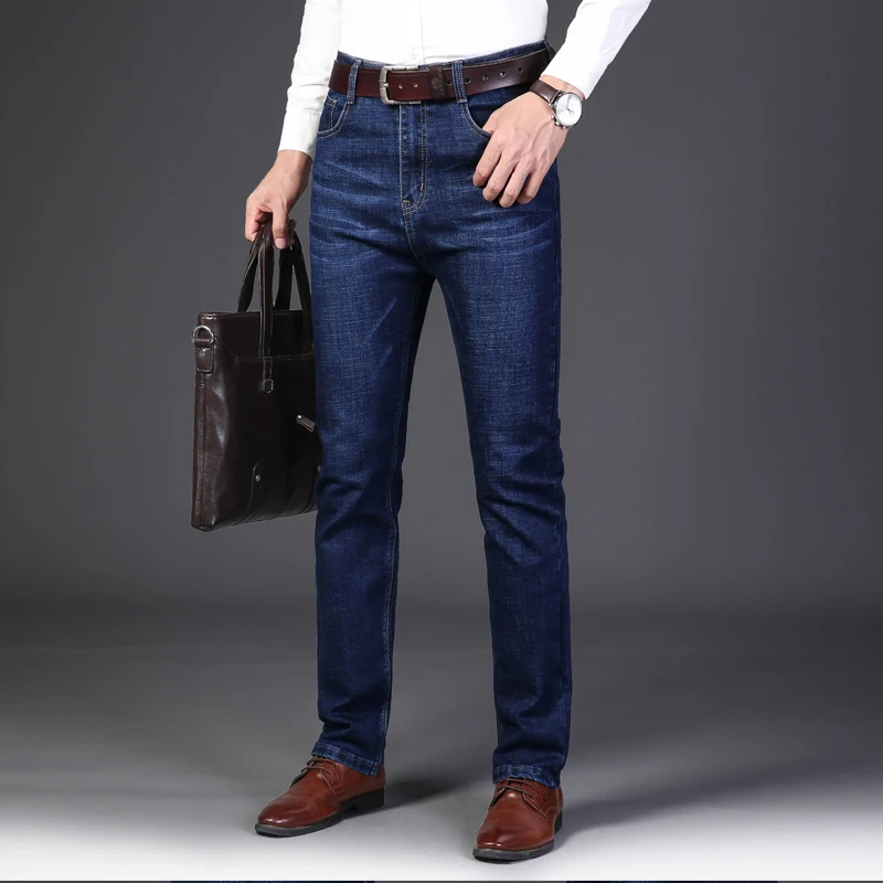 NIGRITY мужские прямые брюки повседневные модные джинсы черные серые большие