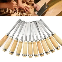 12pcs assorted wood working carving chisels tools skew sculpting tool set wood carving tools chisel set knives