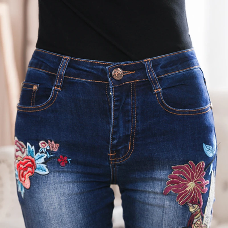 FERZIGE брендовые узкие брюки класса люкс с вышивкой высокой талией теплые леггинсы