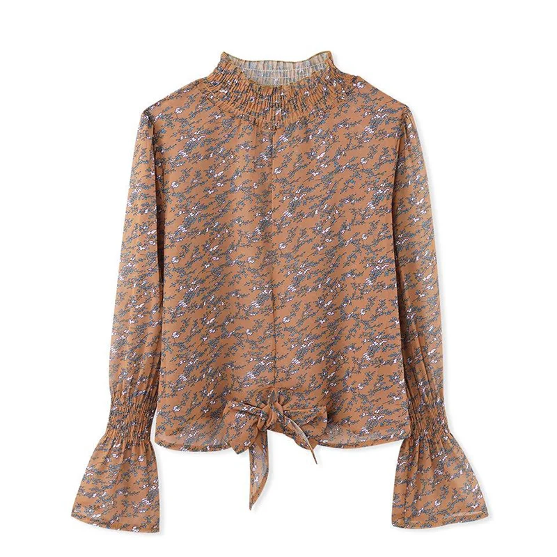 

CUHAKCI Leopard Floral Print Shirts Women Blouse Long Sleeve Dot Pink Street Wear Casual Tops Female Plus Size