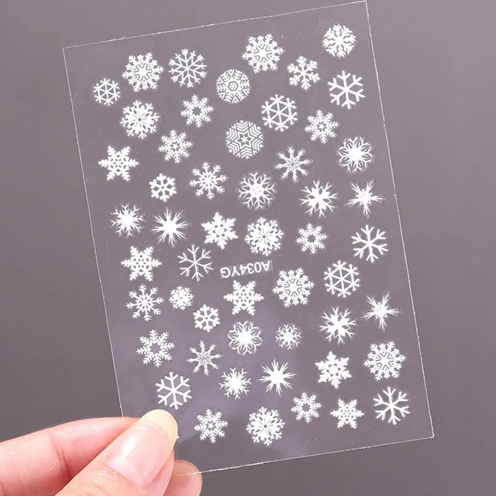 

Luminous Nail Sticker Butterfly Snowflake Flame Halloween Christmas Party Self-Adhesive Diy Nail Art Decoration