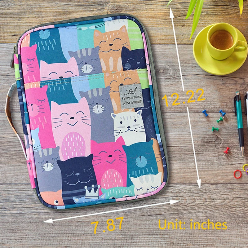 192 слотов большой емкости Пенал Органайзер сумка для косметики цветной карандаш