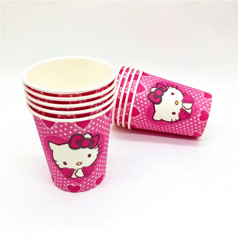 158 шт./218 шт. набор посуды с рисунком «hello kitty» для детей на день рождения, вечеринку, праздник, декорация праздничные украшения