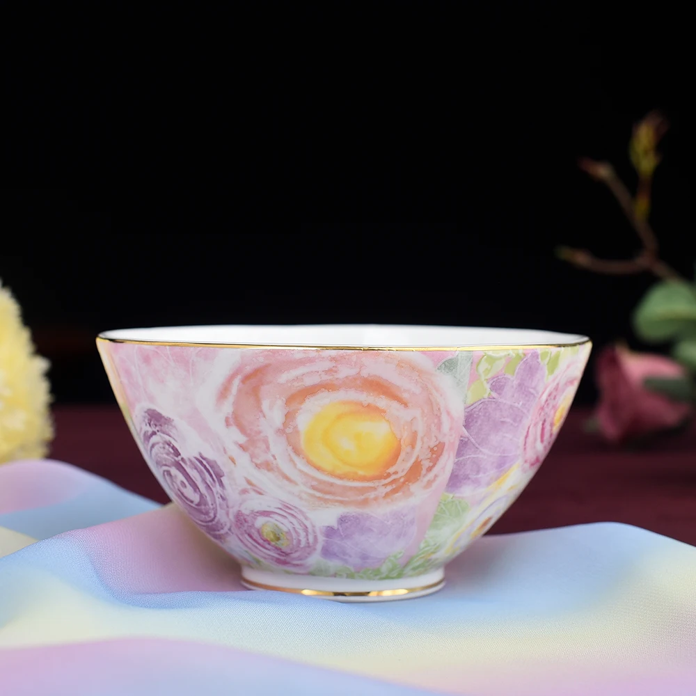 

Высококачественные скандинавские фарфоровые миски с изображением костей, 4,5 дюйма, керамическая фарфоровая миска маленького размера для с...