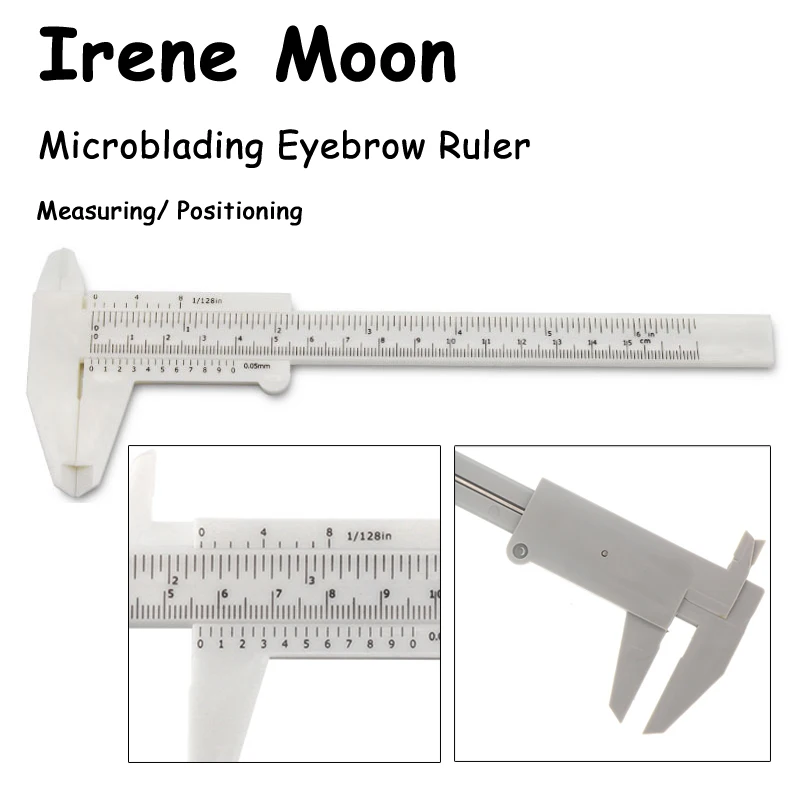 

15cm Eyebrow Ruler Caliper Plastic Reusable Guide Ruler Measuring Stencil Tools Microblading Permanent Makeup Cosmetic Makeup