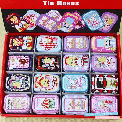 32 шт./лот! Новый модный мини чехол Железный жестяной металлический