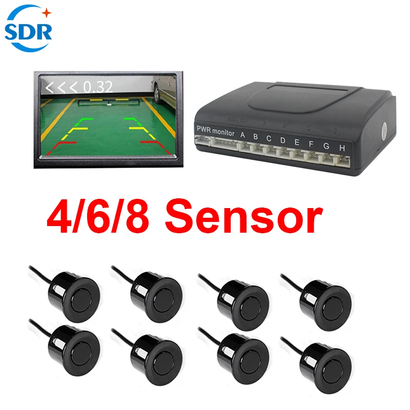 Автомобильная парковочная система с 4/6/8 датчиками Parktronics радар заднего хода