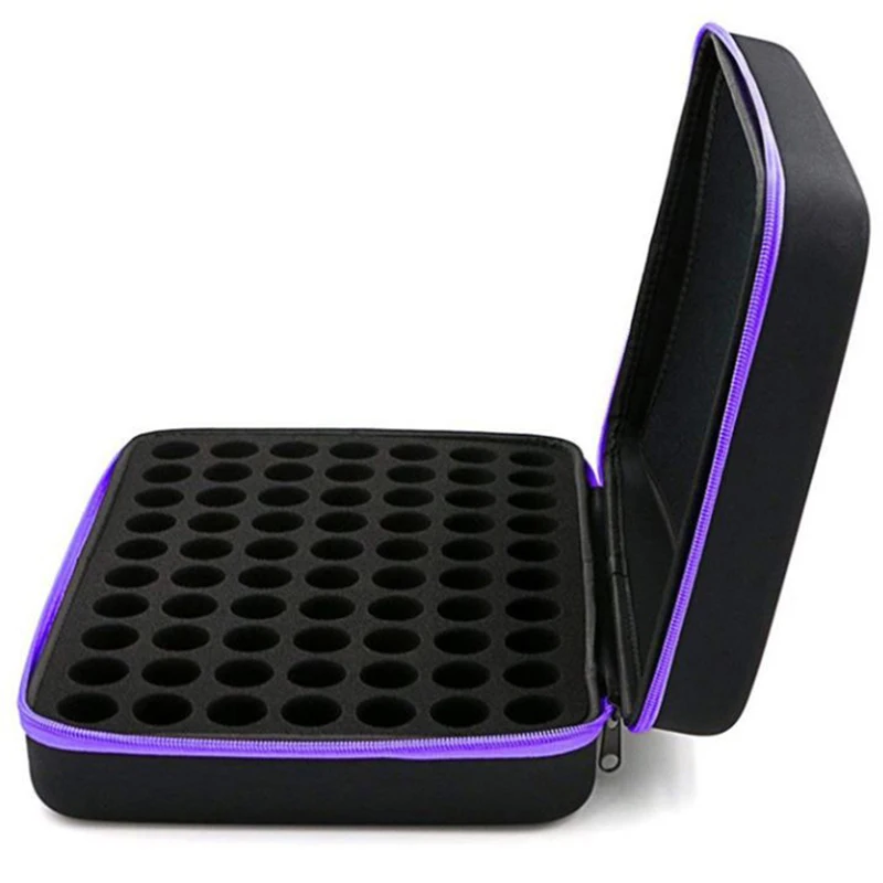 

70 Bottles Essential Oil Case 15 ML Perfume Oil Essential Oil Box Travel Portable Carrying Holder Nail Polish Storage Bag
