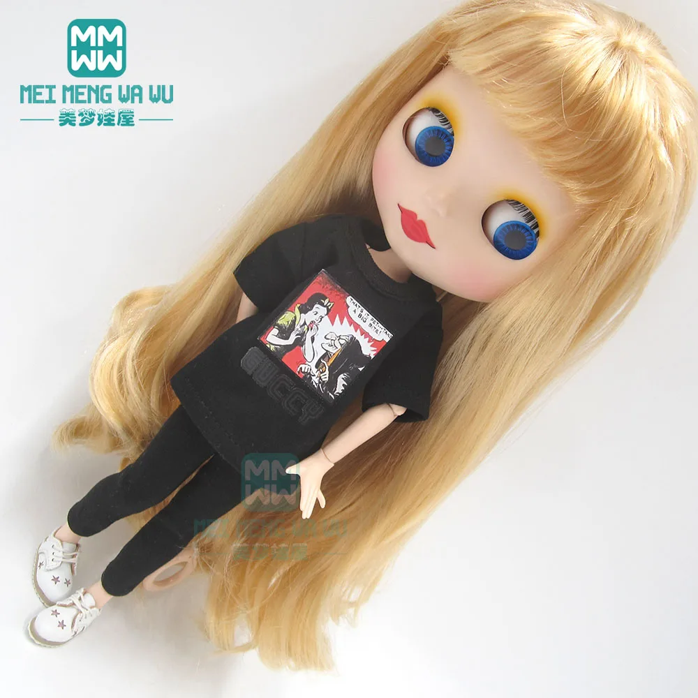 Модная свободная футболка Blyth clothe облегающие брюки кожаная обувь для Azone 1/6