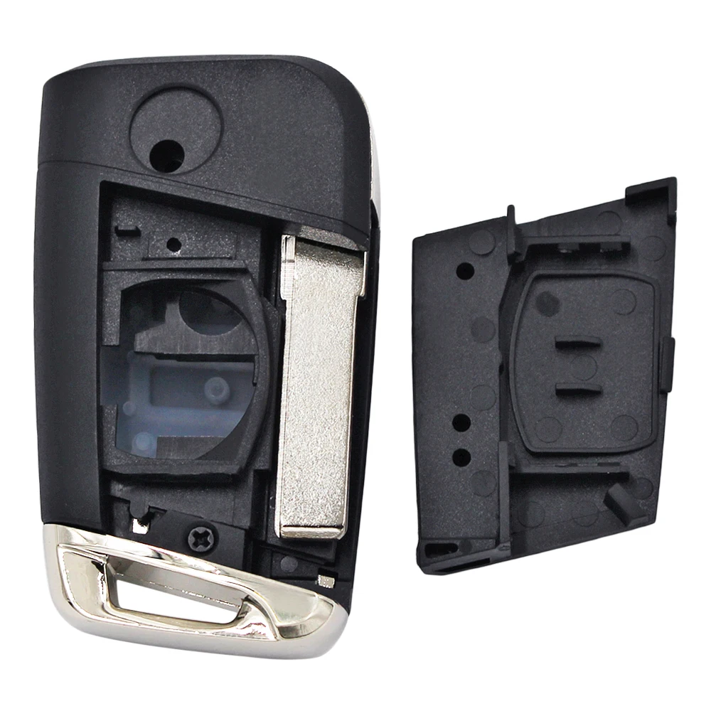Чехол книжка для ключа с 3 кнопками HU66 HAA Blade VW for Volkswagen Tiguan A7 MQB Golf VII Golf7 MK7 Skoda