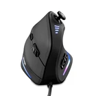 ZELOTES вертикальный программируемая игровая мышь USB Проводная RGB оптическая мышь 11 кнопками 10000 Точек на дюйм регулирующая эргономичная геймерская мышь
