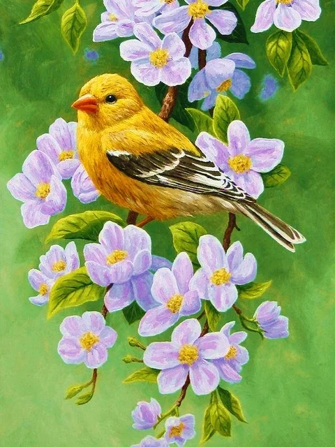 

Bird Diamond Painting Cross Stitch Diy Diamond Embroidery Diamond Mosaic Needlework