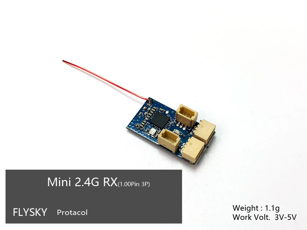 Микроприемник Dsm2 DsmX Flysky Frsky s-приемник FHSS с 1,00 контактным штекером, интегрированный с регулировкой кисти для маленький радиоуправляемый самолет - Цвет: 460 FLYSKY