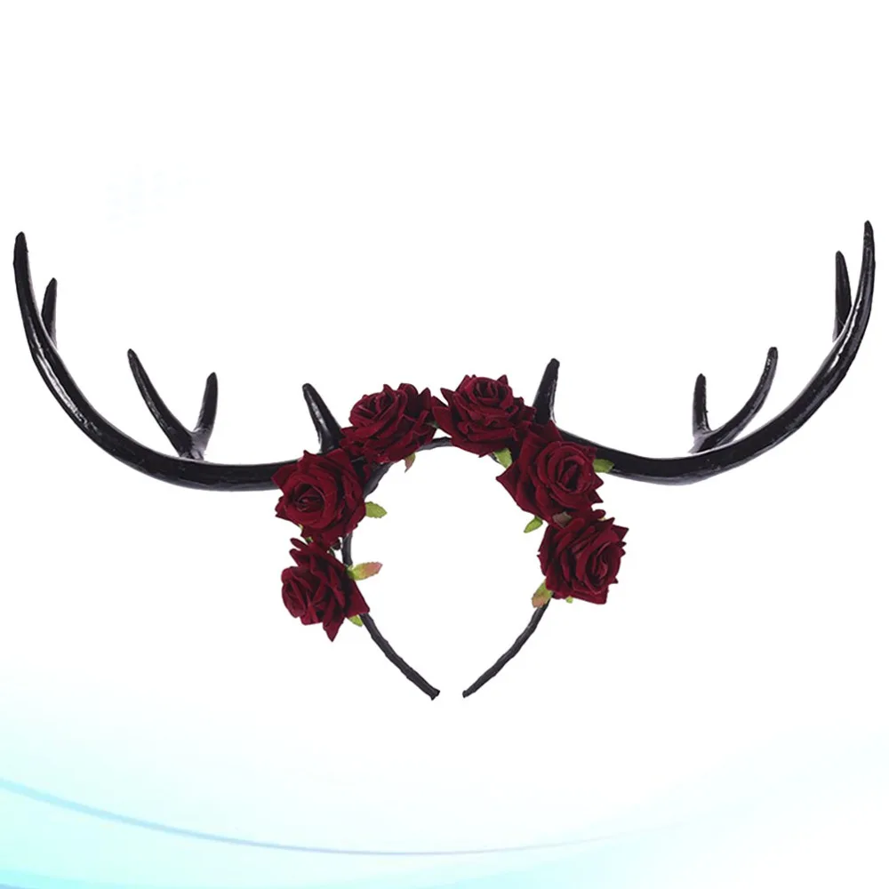 1 шт. креативный большой фотокольцо повязка на голову из рогов лося для Хэллоуина
