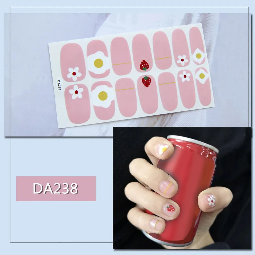 Чистый цвет сделай сам обертывания для ногтей полное покрытие наклейки