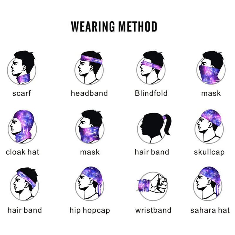 

Outdoor Magic Bandana Breathable Cycling Scarf Sunshade Neck Cover Sweat-absorb Dustproof Face Mask Multifunction Headband