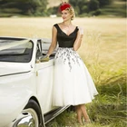 Женское вечернее платье без рукавов Verngo, ТРАПЕЦИЕВИДНОЕ короткое винтажное платье для выпускного вечера, вечерние платья