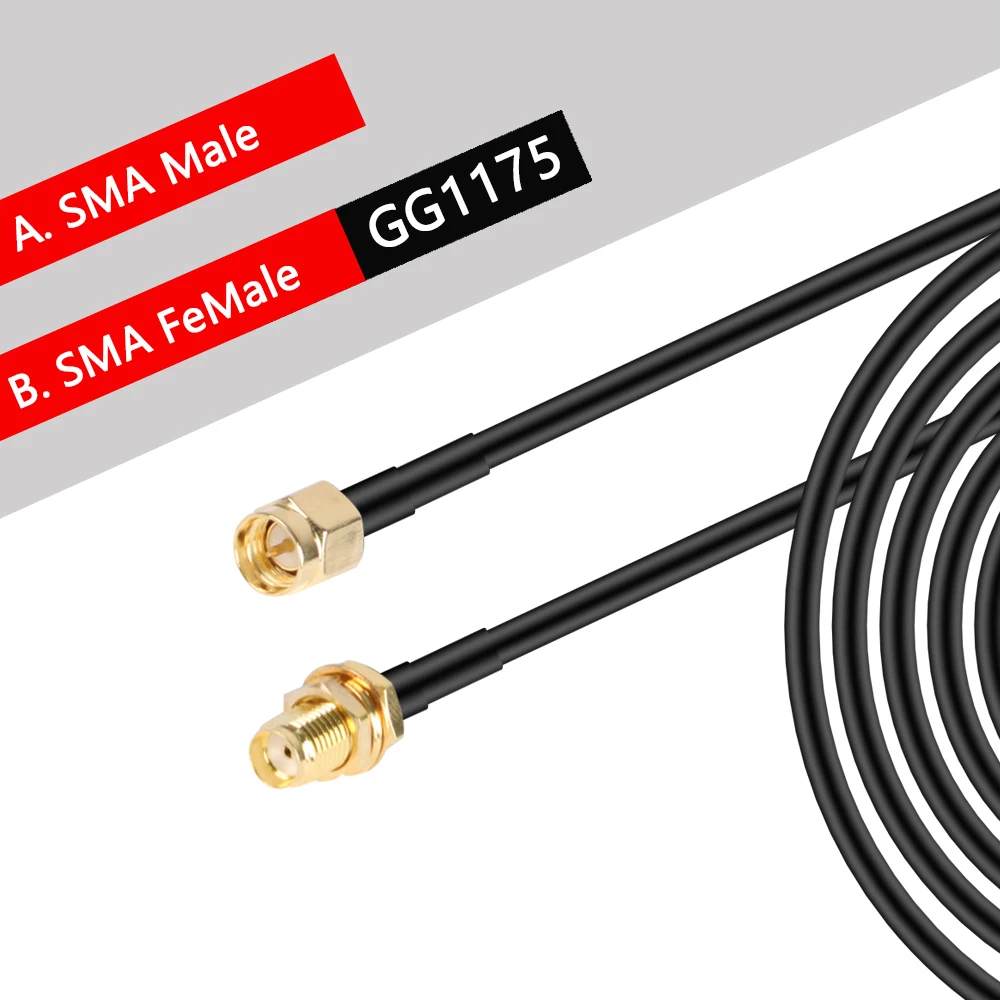 

Кабель-удлинитель RG58 SMA male-female 50 Ом