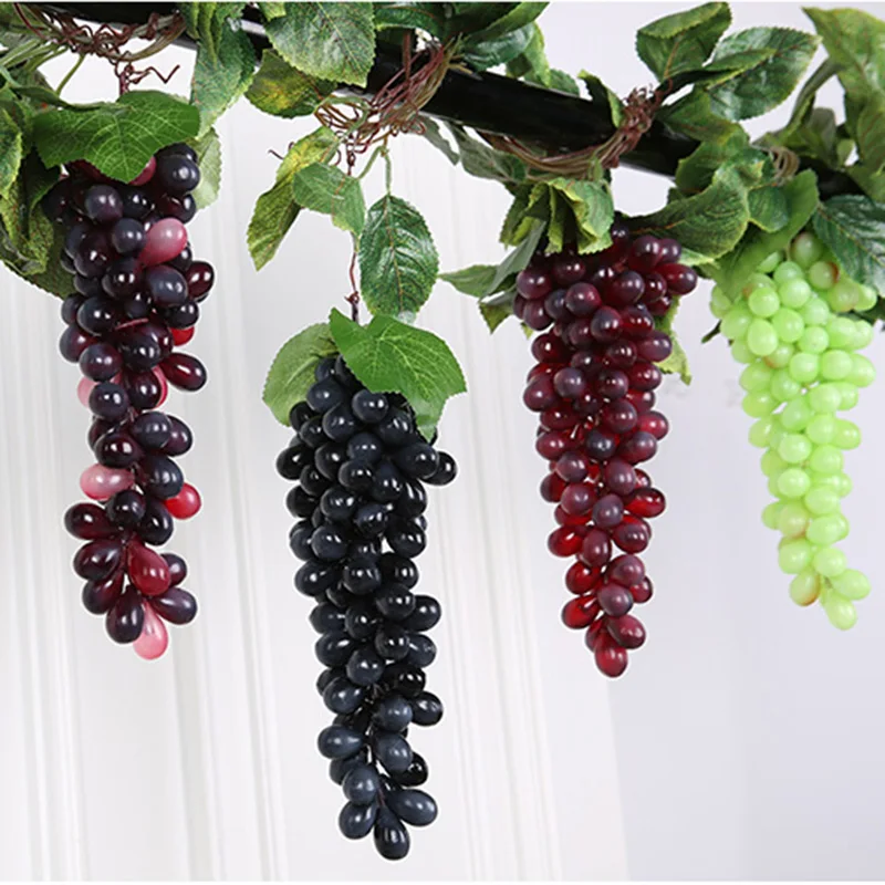 Черный красный зеленый искусственный виноград товары для свадьбы дня рождения