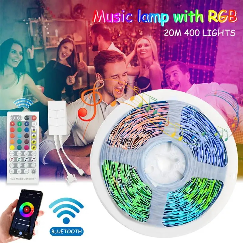 20 метров 400 светильник s 24V Светодиодные ленты RGB SMD 5050 лента Водонепроницаемый