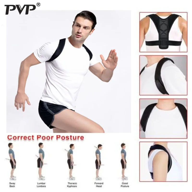 Корректор осанки и поддержка спины brace ключицы поддержка спины Brace для женщин и мужчин назад brace коррекция осанки
