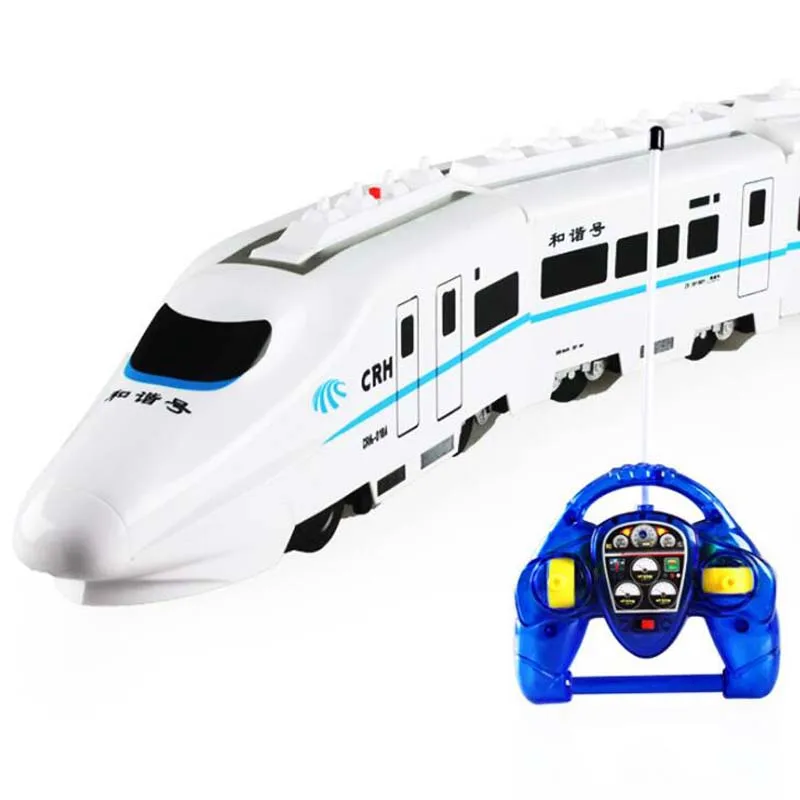 58CM 82 см/CRH RC поезд игрушки Электрический пульт дистанционного управления поезд Китай железная дорога высокоскоростные поезда модель RC игрушки для детей Подарки - Цвет: 58CM
