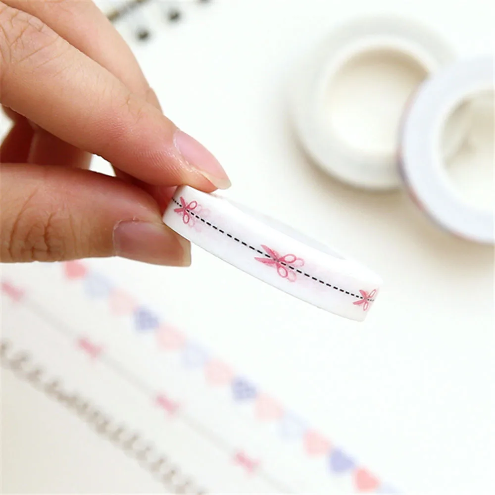 Милые сердцу лента Washi японский Стиль клейкая печать Скрапбукинг DIY фотоальбом