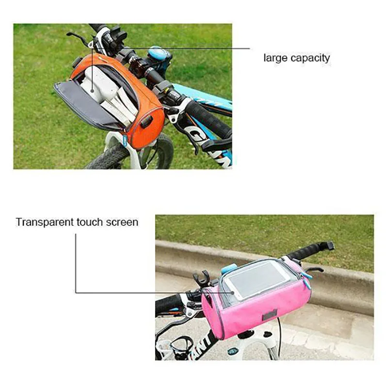 

Outdoor Waterproof Shockproof Oxford Bike Touch Screen Phone Bag Front Frame Shock Absorbing Cycling Accessories Phone Bag
