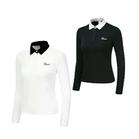 new ladies golf wear t shirt lidies long sleeve polyester spring outdoor sports sweat shirt