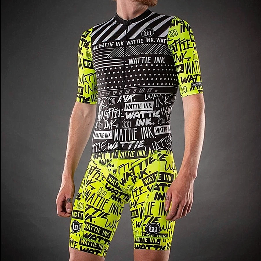 

Wattie Ink Мужская одежда для велоспорта Джерси с коротким рукавом комплект Ropa Ciclismo Maillot MTB Дорожная одежда Ropa De Hombr 9D гелевые шорты с нагрудником
