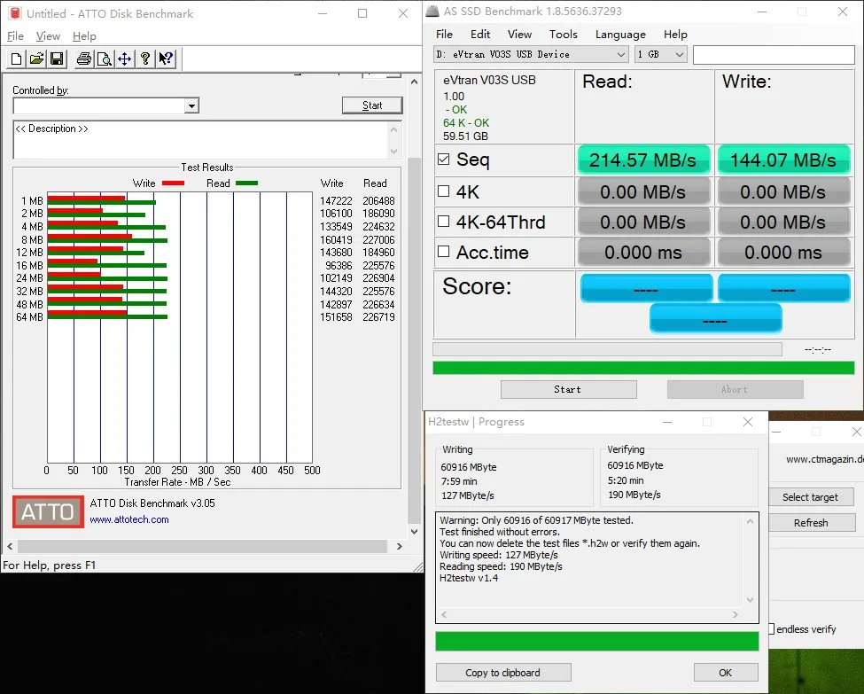 Чтение 230 запись 170M 64G USB3.0 U disk Yincan IS903 прозрачная защита от ожога Высокая Скорость