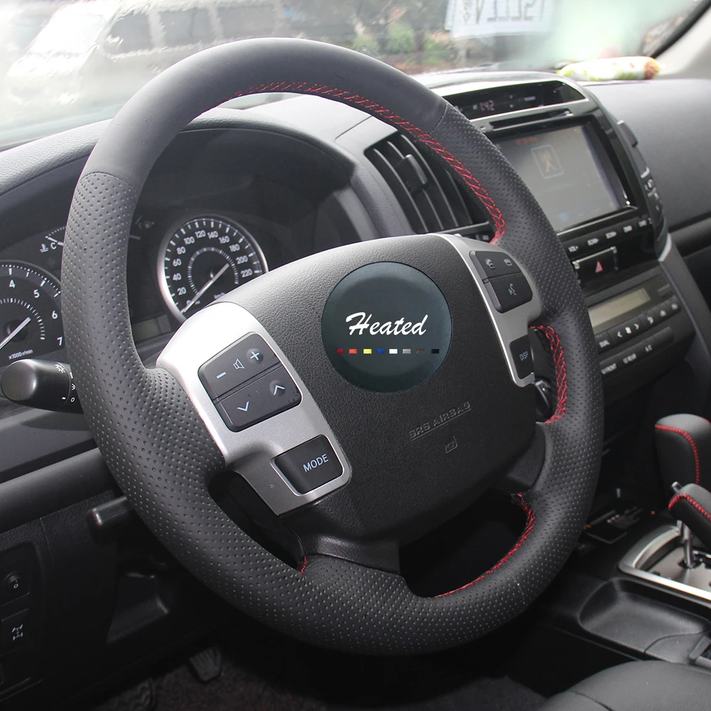 Чехол на руль Nappa из натуральной кожи для Toyota Land Cruiser 2008 2015 оплетка руль|leather steering