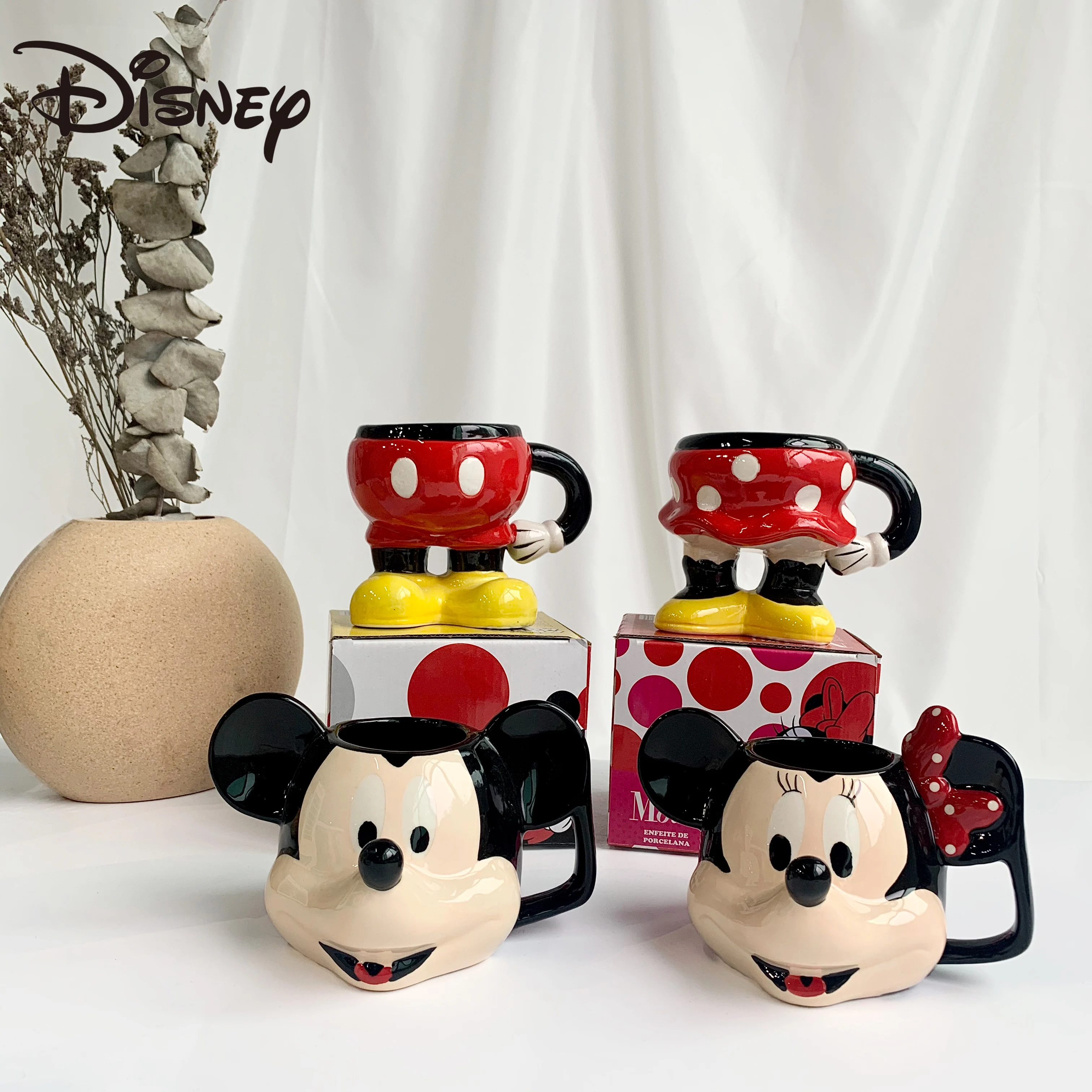Disney Water Mug 3D Ceramic Mickey Minnie for Home Use In Cute Shape Mixing Cups Coffee Cup | Дом и сад