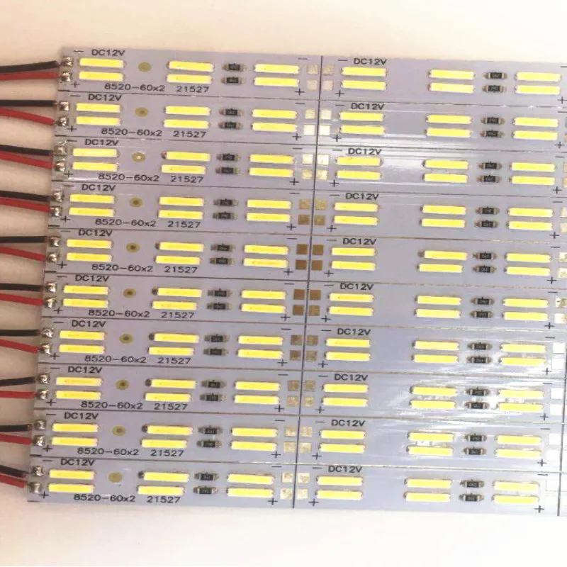 Светодиодная лента 8520SMD с двумя рядами лампочек освещения жесткий диод 12 В