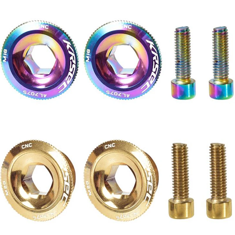 M18/M20 Bike Crank Cover Screw Cap Crankset Cover Aluminum Road Bike Arm Bolt