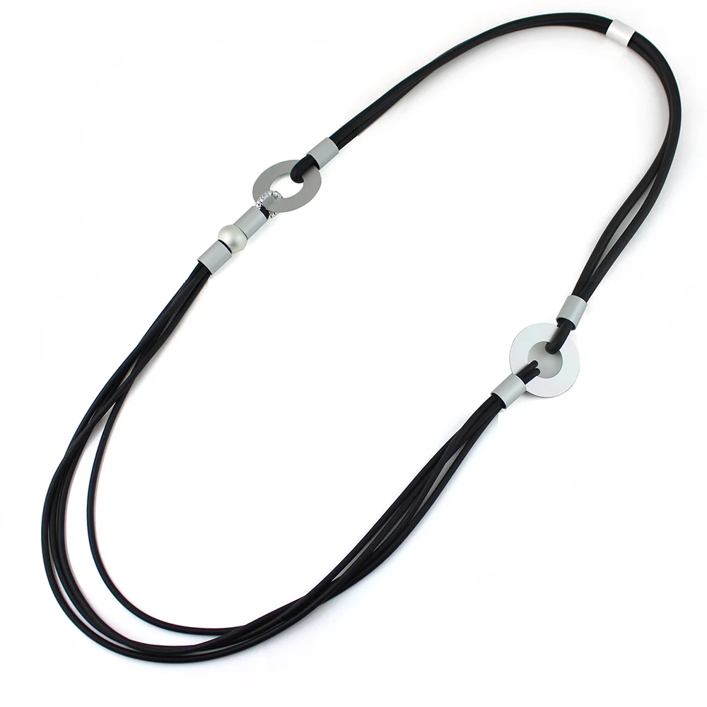 Женское Ожерелье для офиса винтажное простое резиновое ожерелье на шею ошейники