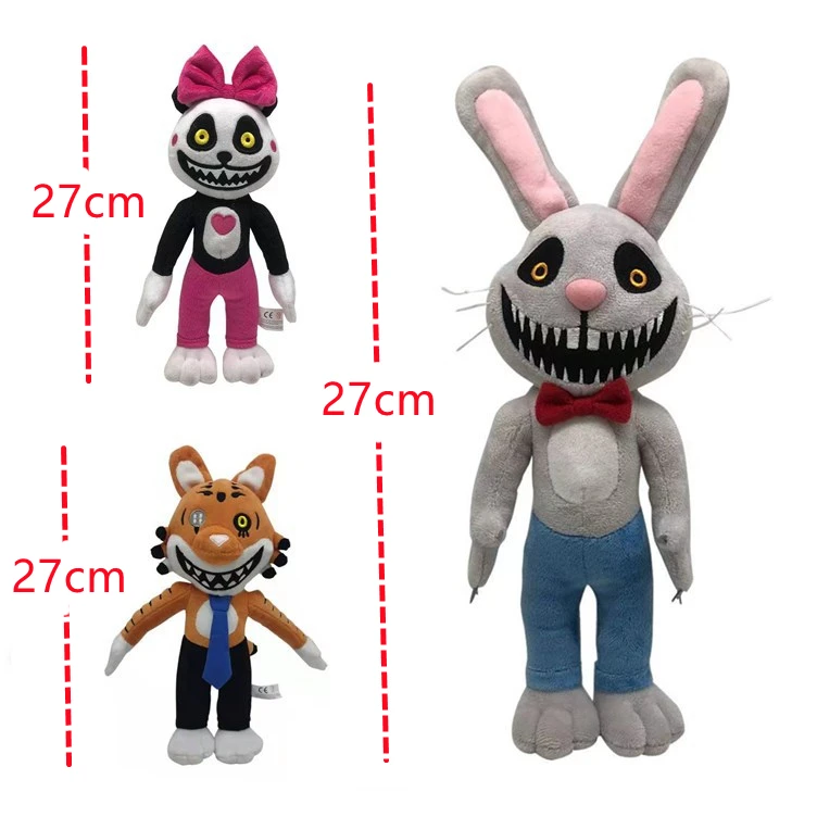 

poppy playtime Game Mr. Hopp Playhouse Plush Toys Animal Cute Rabbit Tiger Stripes Stuffed Soft Dolls For Kids Birthday Gifts