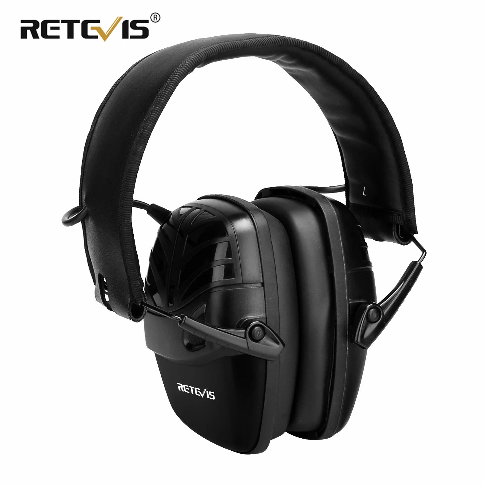 Retevis EHN003 Electronic Noise Reduction Earmuff with Mic Hearing Protection for Airsoft Game Hunting Shooting for Construction