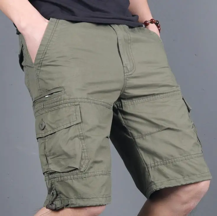 

Men'Knee Length Shorts Summer Casual Shorts Cargo Short Pants Boys Mens Baggy Straight Trousers Men Bottoms Plus Size XXXXL