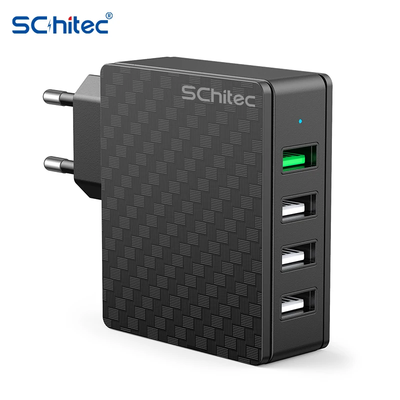

USB-адаптер Schitec QC3.0 для быстрой зарядки, 4 порта, 3,0 дюйма