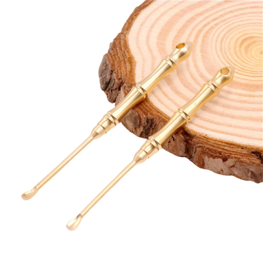

Portable Multifunctional Ear Spoon Toothpick Combination Pure Brass Toothpick Ear Spoon Stronger Than Dental Floss Tool